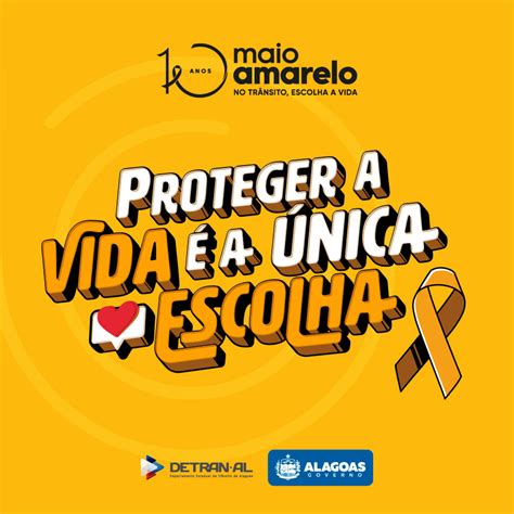 Detran lança campanha Maio Amarelo 2023 para reforçar a atenção pela