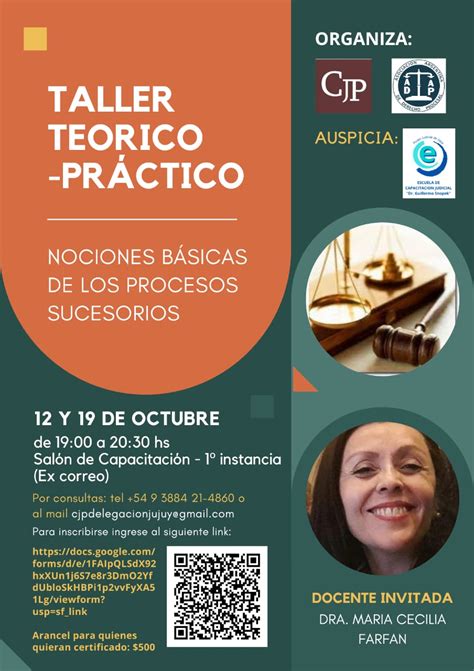 La Escuela De Capacitaci N Judicial Auspicia Taller Te Rico Practico