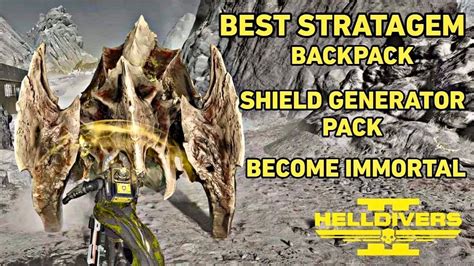 Helldivers 2 Best Backpack Stratagem Shield Generator Pack Become