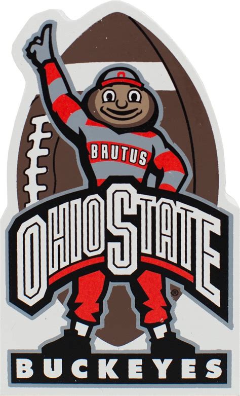 Brutus Buckeye Wood Shelf Sitter Osu Buckeyes Football Ohio State