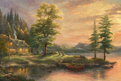 Thomas Kinkade Signed And Numbered Limited Edition Giclee Print And