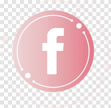 Facebook Pink Logo Transparent PNG