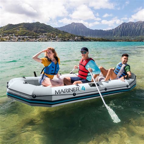 Bateau Intex Mariner 4 68376NP 328cmx145cmx48cm Piscines Accessoires