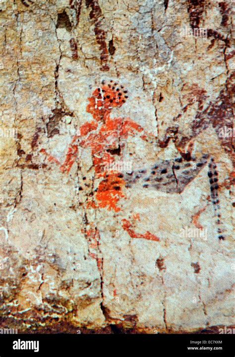 Dancer From A Wall Painting South Anatolian Early Neolithic Stock