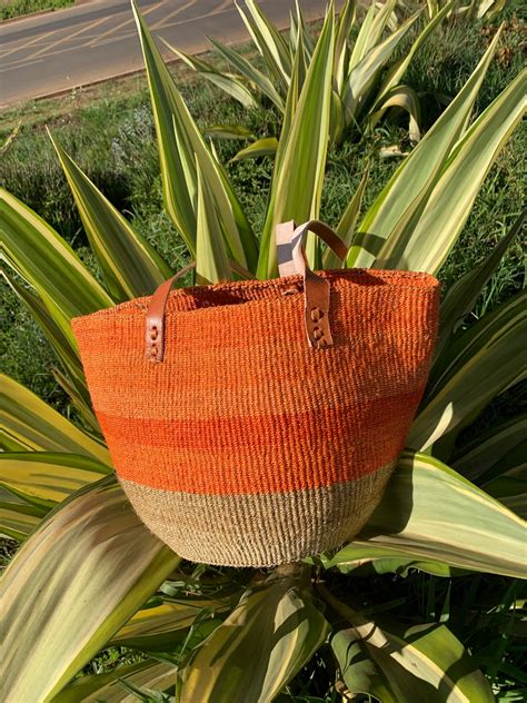 Gift For Her African Sisal Bag Sisal Basket Kiondo Handbag Etsy