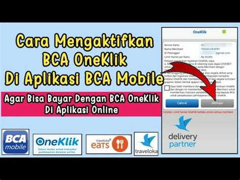 Cara Aktivasi Bca Oneklik Di M Bca Tutorial Bca Youtube