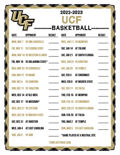 2022 2023 College Basketball Schedules American Conference