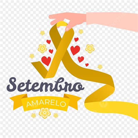 Premium Design Vector Art Png Celebration Setembro Amarelo Yellow