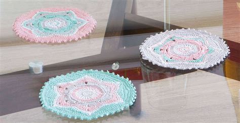 PATRÓN GRATIS Posavasos con Diseño de Mandala en Crochet