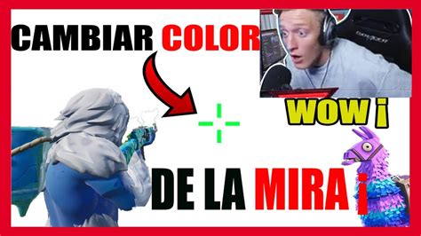 Como Cambiar La Mira En Fortnite Youtube