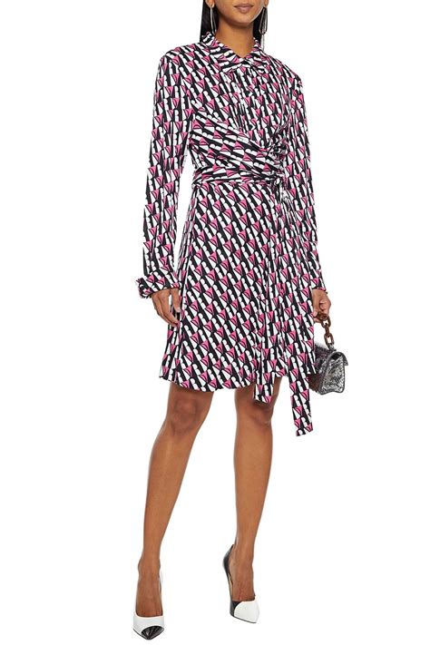 Diane Von Furstenberg Didi Printed Silk Jersey Wrap Dress The Outnet