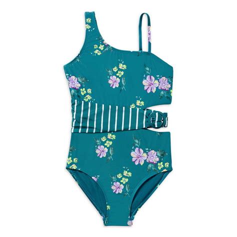 JUSTICE Girls Swimsuit Tankini Bikini Ruffle Swim Set One Piece S M EBay