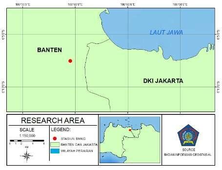 The research location is at the Cengkareng Meteorological Station which ...