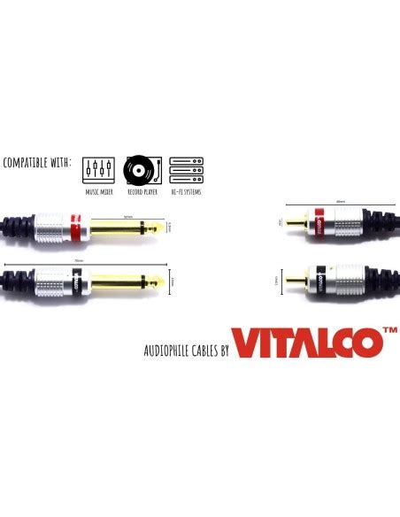 Cable Vitalco X Rca Macho X Jack Mm Macho M