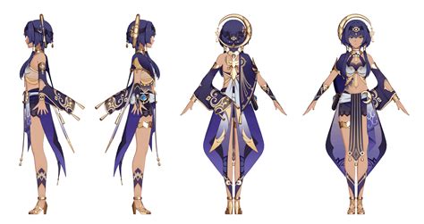 Candace render, wish screen, in game menu, constellation and with event