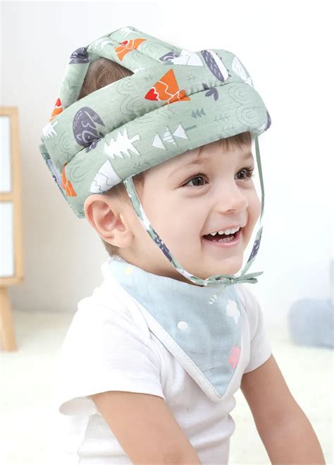 Cotton Infant Toddler Safety Helmet Baby Kids Head Protection Hat For ...