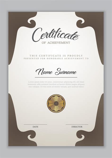 Certificate template design 6007176 Vector Art at Vecteezy