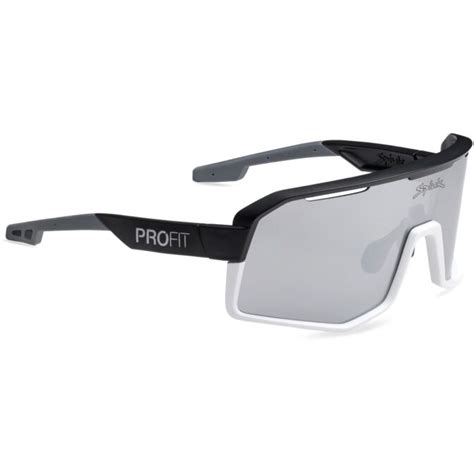 Spiuk Profit V Glasses Black White Silver Mirror Clear Bike