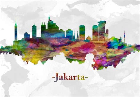 Premium Photo Jakarta Indonesia Skyline