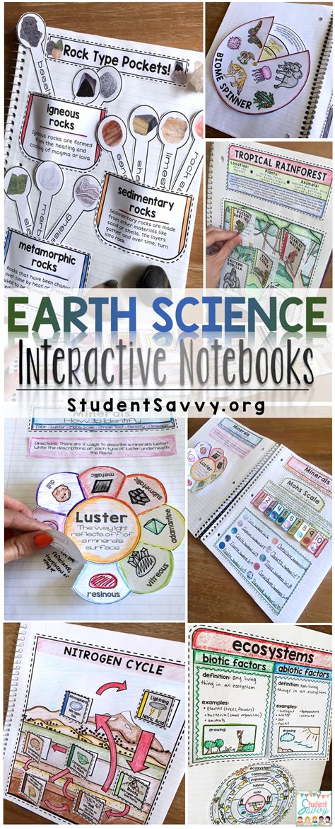 Earth Science And Space Interactive Notebooks Activities Foldable Style