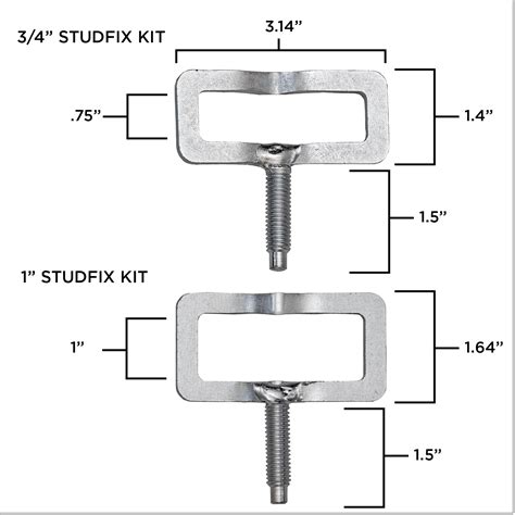 Car Exhaust Manifold Stud Repair Clamp Kit 34