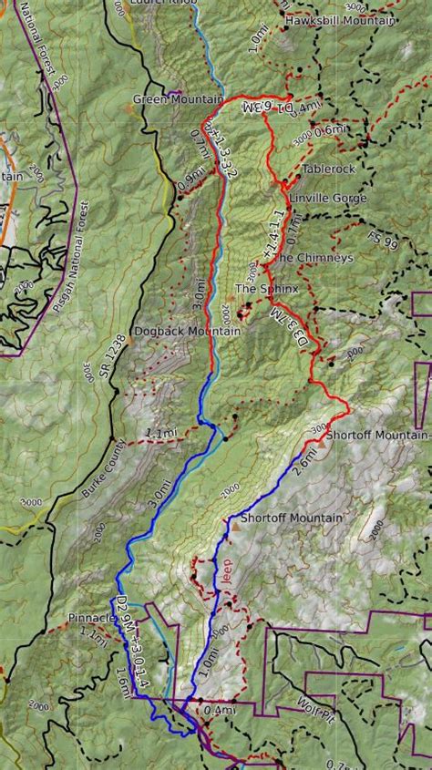 Linville Gorge Wilderness Map By Linville Gorge Maps Lgmaps Avenza