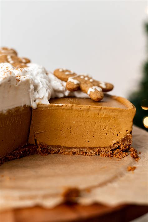 No Bake Gingerbread Cheesecake Dairy Free Vegan The Banana Diaries