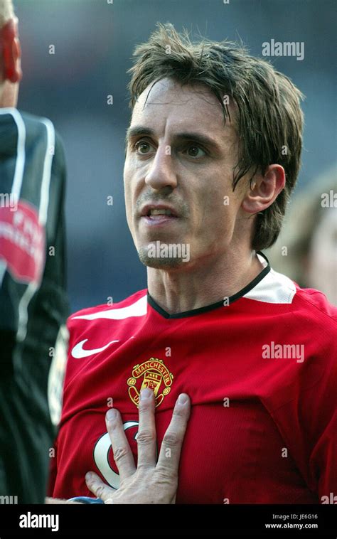 Gary Neville Manchester United Fc City Of Manchester Stadium Manchester