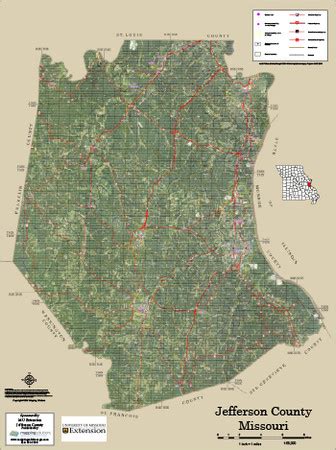 Jefferson County Missouri 2016 Aerial Map, Jefferson County Missouri ...