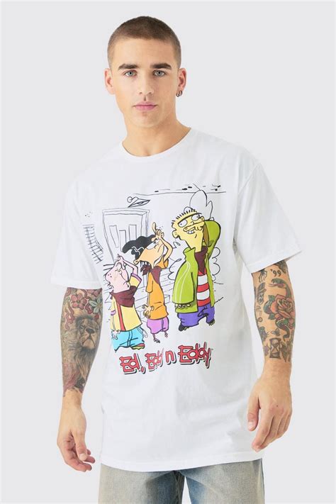 Oversized Ed Edd Eddy License T Shirt Boohoo Uk