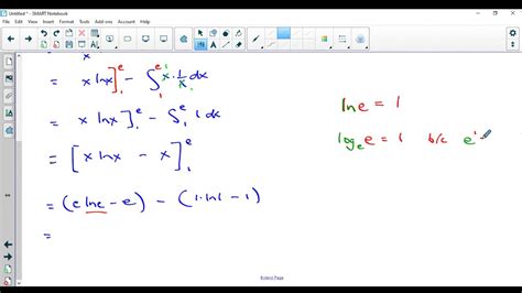 Integration By Parts Definite Integrals Youtube