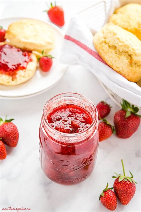 Easy Strawberry Freezer Jam {perfect For Beginners } The Busy Baker