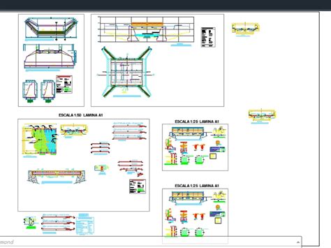 10 Meter Long Slab Beam Bridge In Autocad Cad 94908 Kb Bibliocad