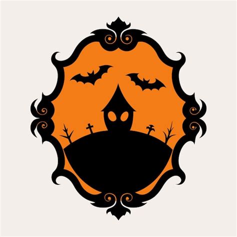 Premium Vector Vintage Creepy Halloween Frame Vector