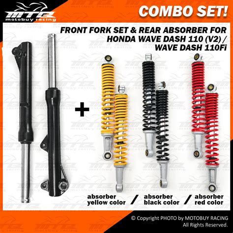 COMBO SET FRONT FORK SET AND REAR ABSORBER FOR HONDA WAVE DASH 110 V2