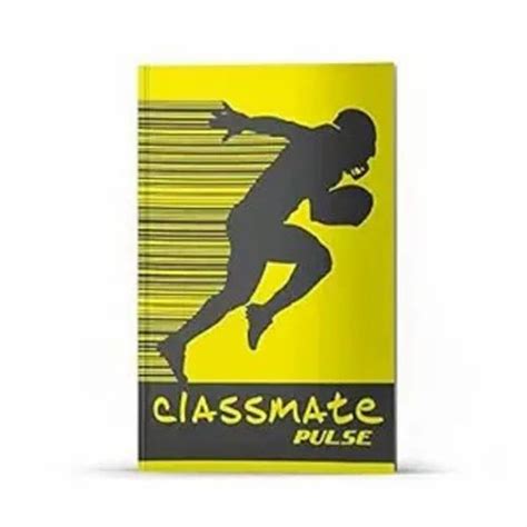 Spiral Glue Bound A4 Size Classmate Yellow Long Notebook Single Line