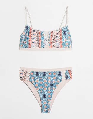 Rusty Hotel Rosa Bunter Bikini ASOS