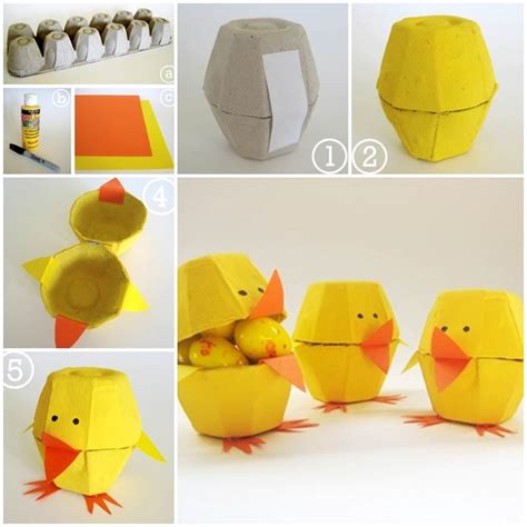 Egg Carton Craft Lovely Chicks