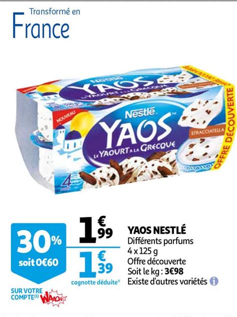 Promo Yaos Nestlé chez Auchan iCatalogue fr