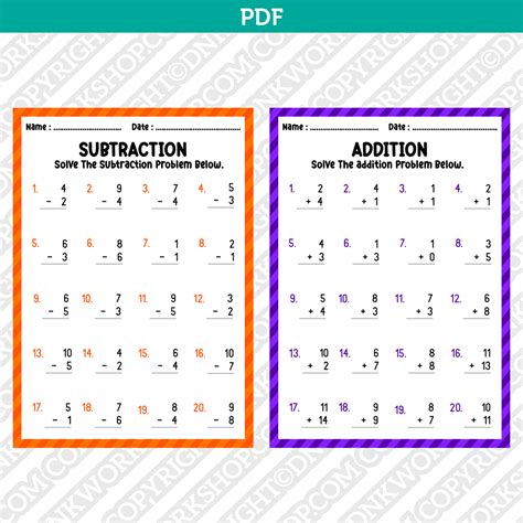 First Grade Math Worksheets Printable PDF – DNKWorkshop