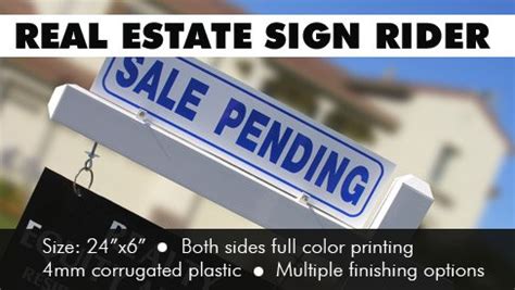 Real Estate Sign Riders To Give Marketing An Upgrade