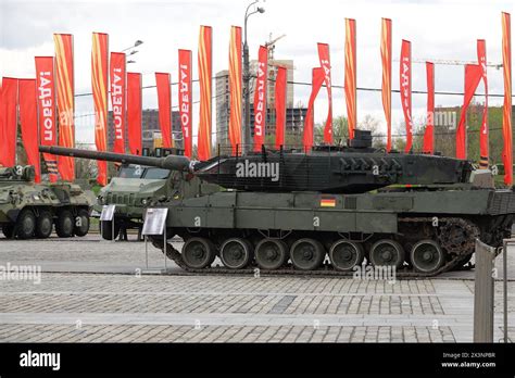 28 April 2024 Russia Moskau A German Leopard 2 Main Battle Tank