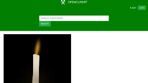 openclipart圖庫candle