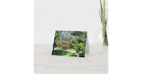 Beverly Hills Sign Card Zazzle