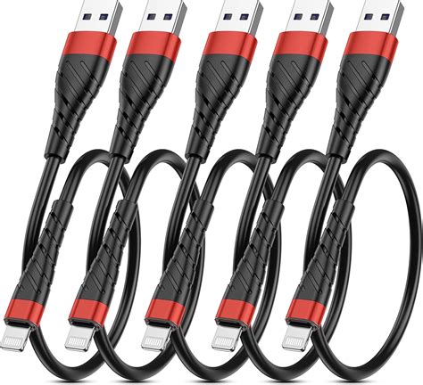 Amazon Oiith Short Iphone Charger Cable Pack Ft Inch