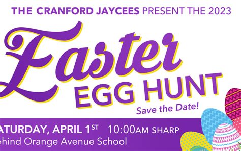 Cranford Jaycees 2023 Free Easter Egg Hunt Cranford Online