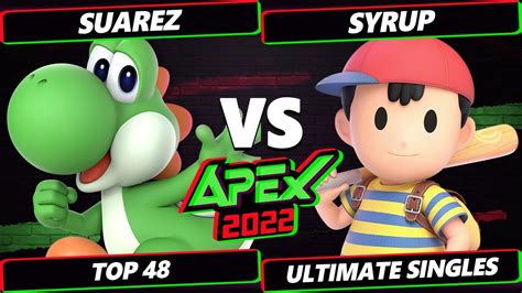 Apex Top Suarez Yoshi Vs Syrup Ness Ssbu Ultimate