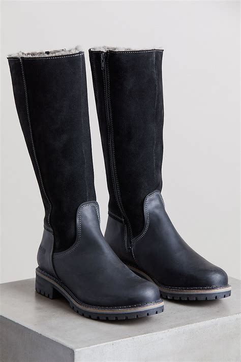 Women’s Hudson Shearling-Lined Waterproof Leather Boots | Overland