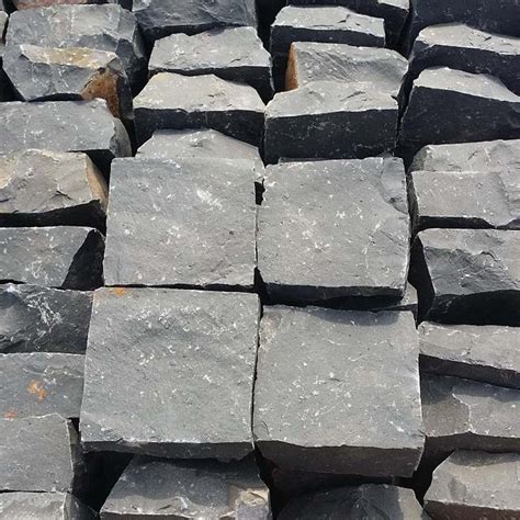 Cube Stone Landscaping Stones Natural Split Black Basalt