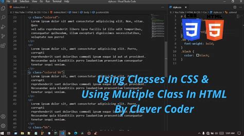 Using Classes In Css Using Multiple Class In Html Bangla Video Tutorial On Web Design No